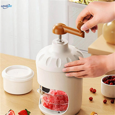 Portable Manual Ice Crusher Multi-function Hand Shaved Ice Machine Ice Chopper – ice Shaver Machine – Ice Crusher