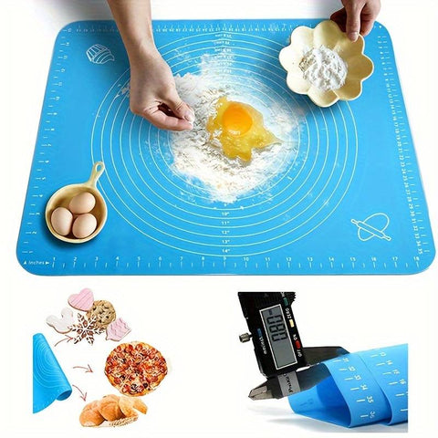 Silicone Baking Mat With Measurements Heat Resistant Cookie Sheet Oven Liner | Non Stick Flour Rolling Mat– 40*50cm